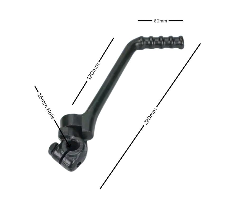 C.M.T Racing 16mm Kick Starter For 150-250cc KAYO SSR SDG BSE Dirt Pit Bike Black