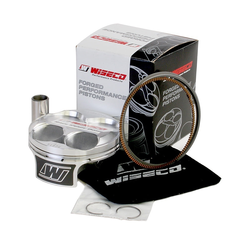 Wiseco Motorcycle Off Road, 4 Stroke Piston, Shelf Stock - Suzuki 2010 RMZ250 4vp Domed 13.7:1 CR (77mm)