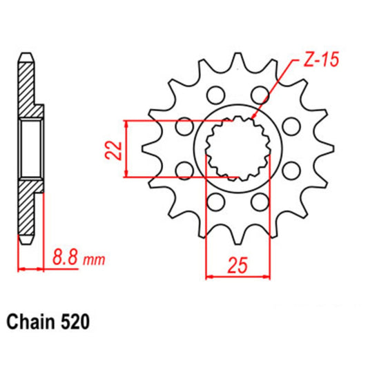 Supersprox KTM / Husqvarna / Husaberg Front Sprocket