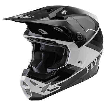 Fly Racing Formula CP Helmet RUSH GRY BLK WHT 2XL