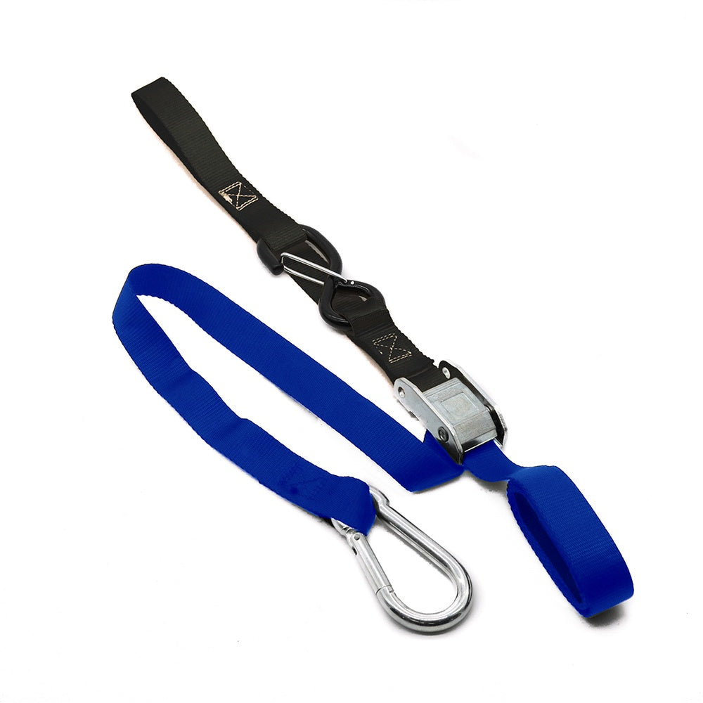 KMX Tie Down 25mm Snap Hook - Blue/Black Soft Loop