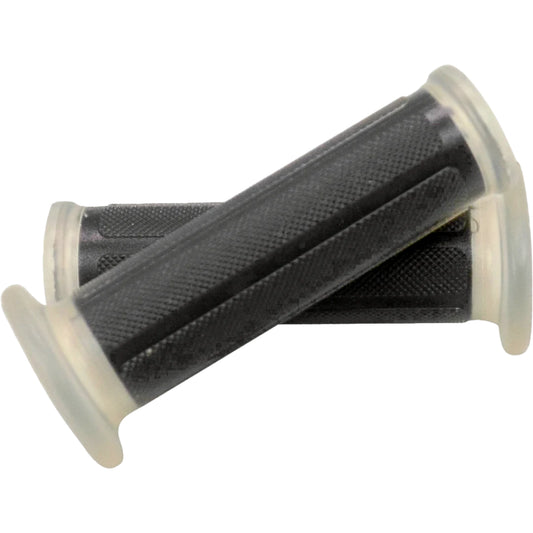 MCS RACE GRIPS OPEN END BLACK/CLEAR